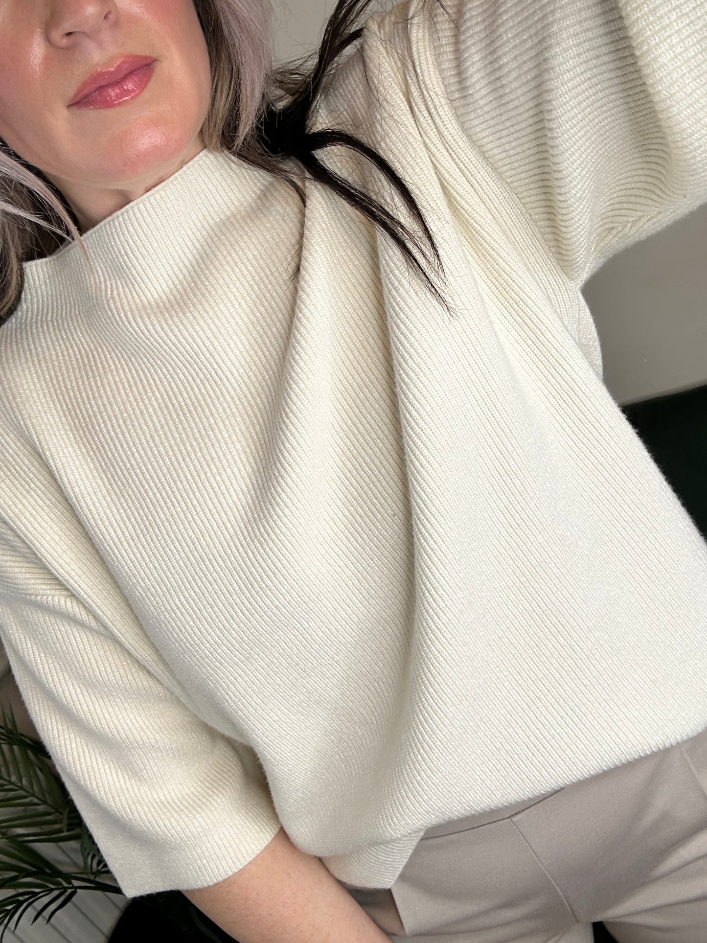 ICHI Boston Knitted Pullover Birch