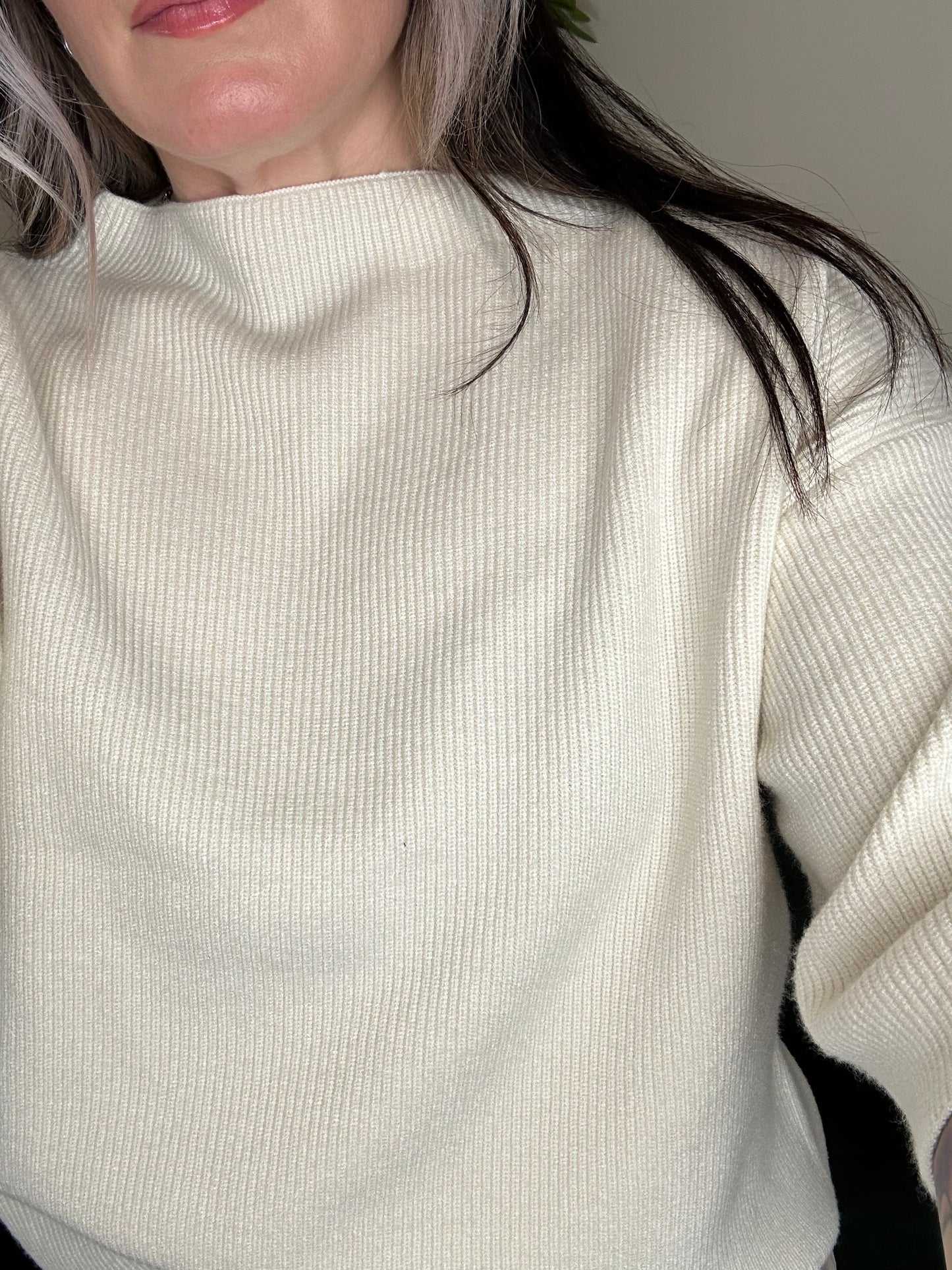ICHI Boston Knitted Pullover Birch