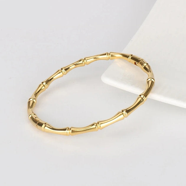 MISGRACEFUL Bamboo Bangle Gold