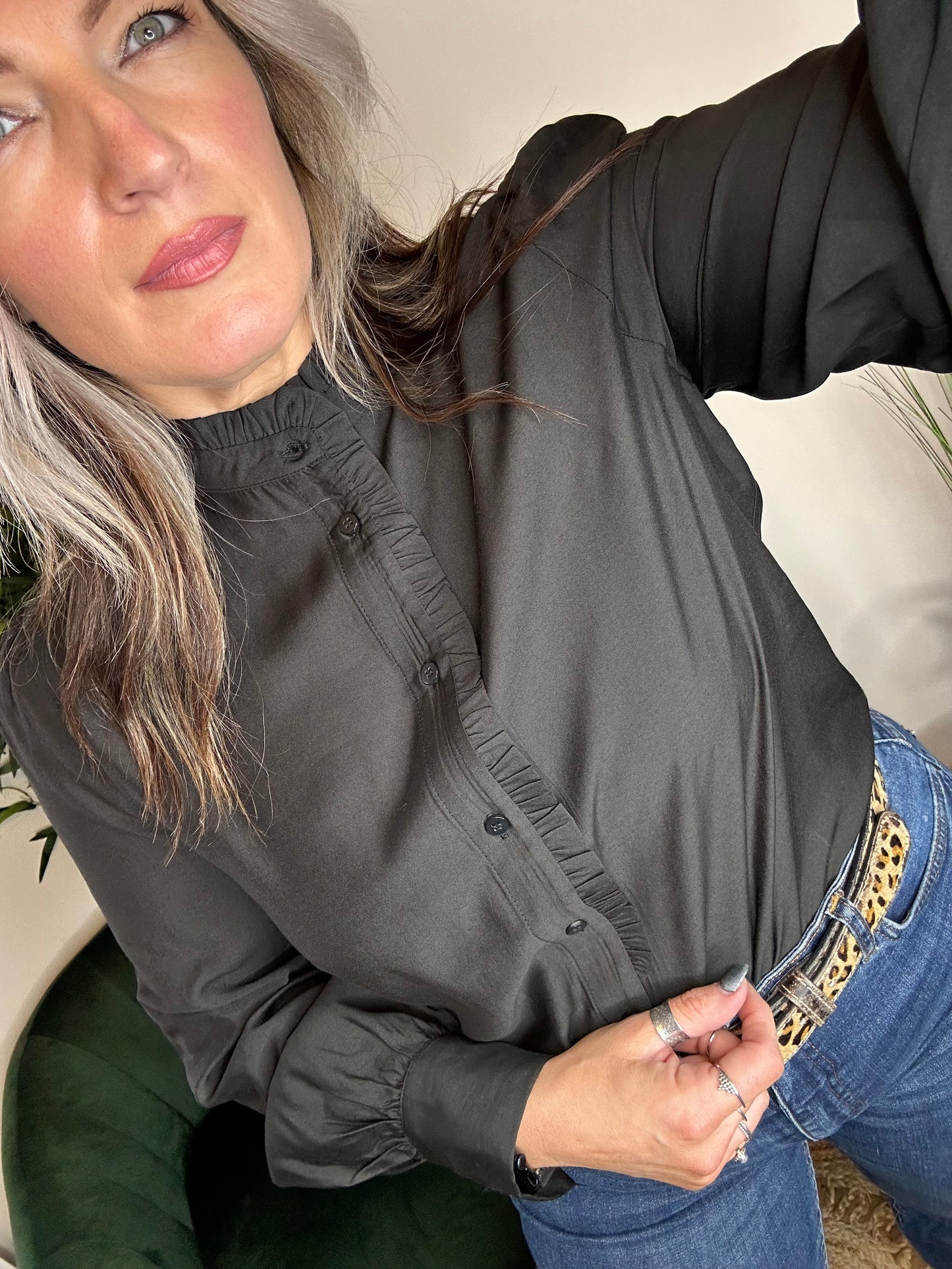 ICHI Karlani Shirt Black