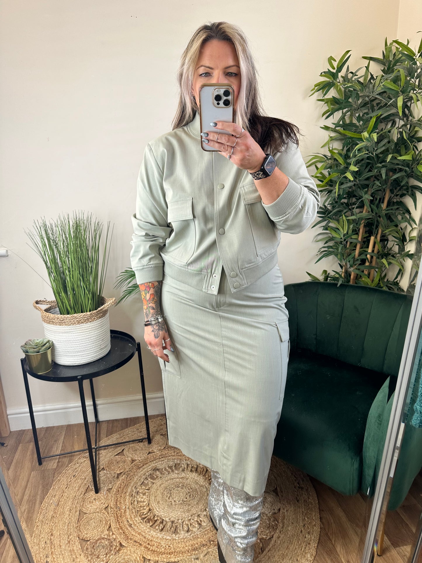 YEST Oleda Skirt Grey Mist