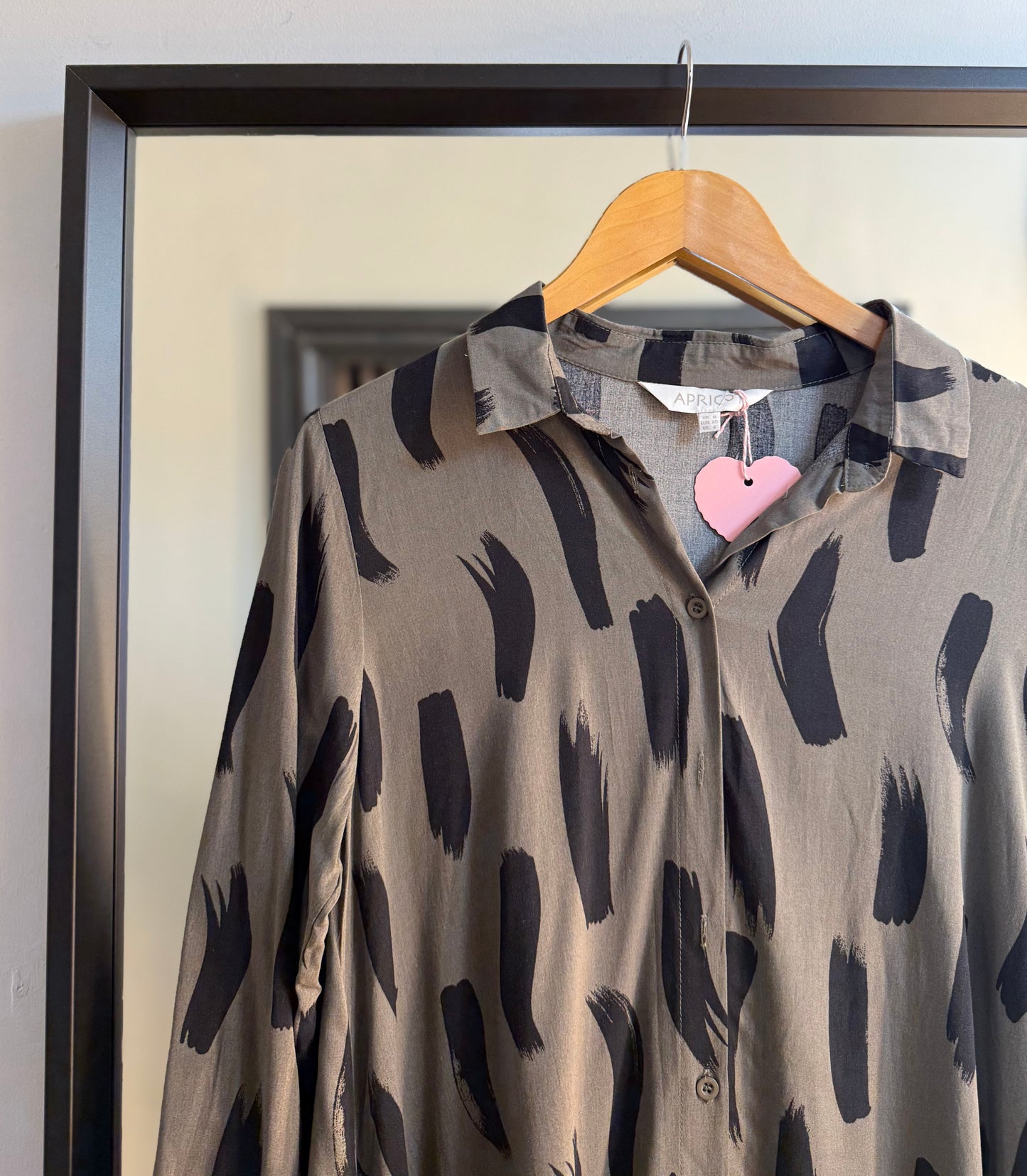 PRELOVED Apricot Shirt Dress Size 8