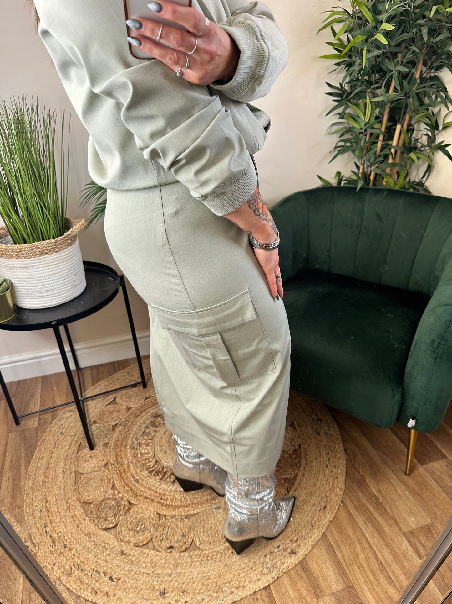 YEST Oleda Skirt Grey Mist