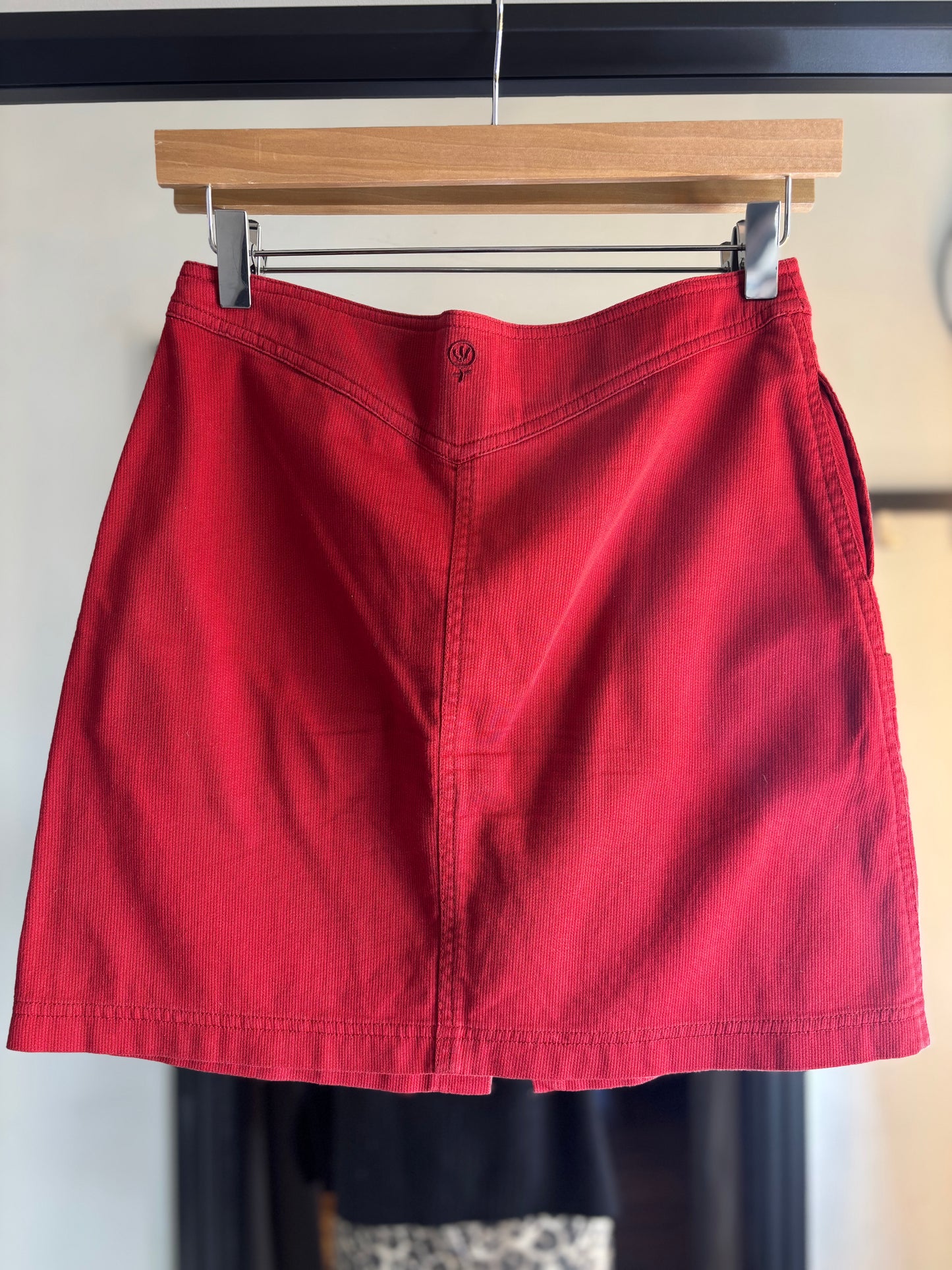 PRELOVED Fat Face Red Skirt Size 8