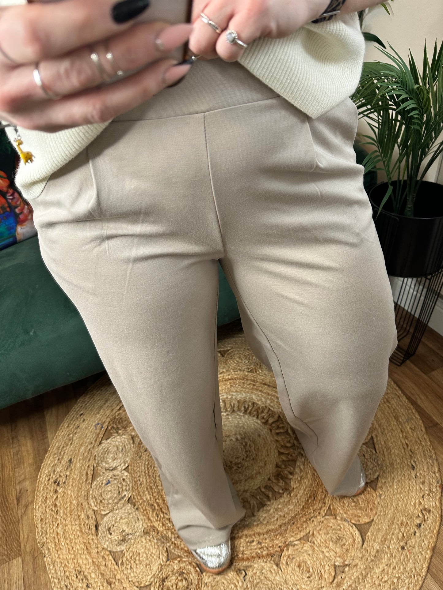 ICHI Kate Long Wide Leg Pant String