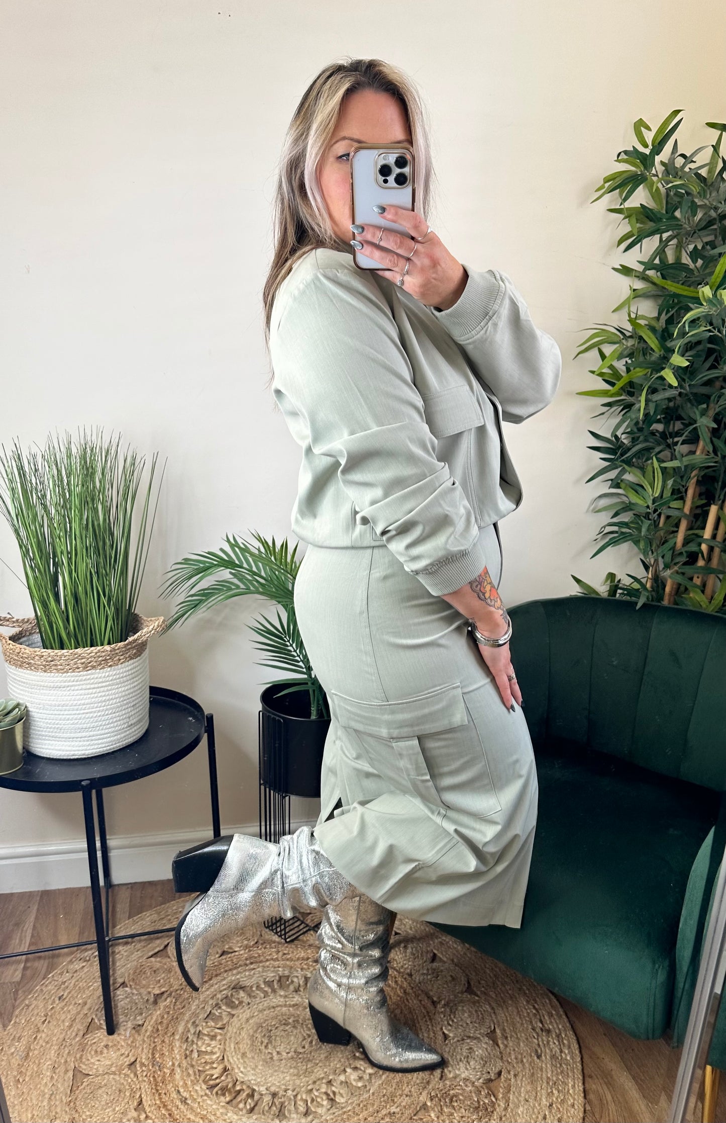 YEST Oleda Skirt Grey Mist