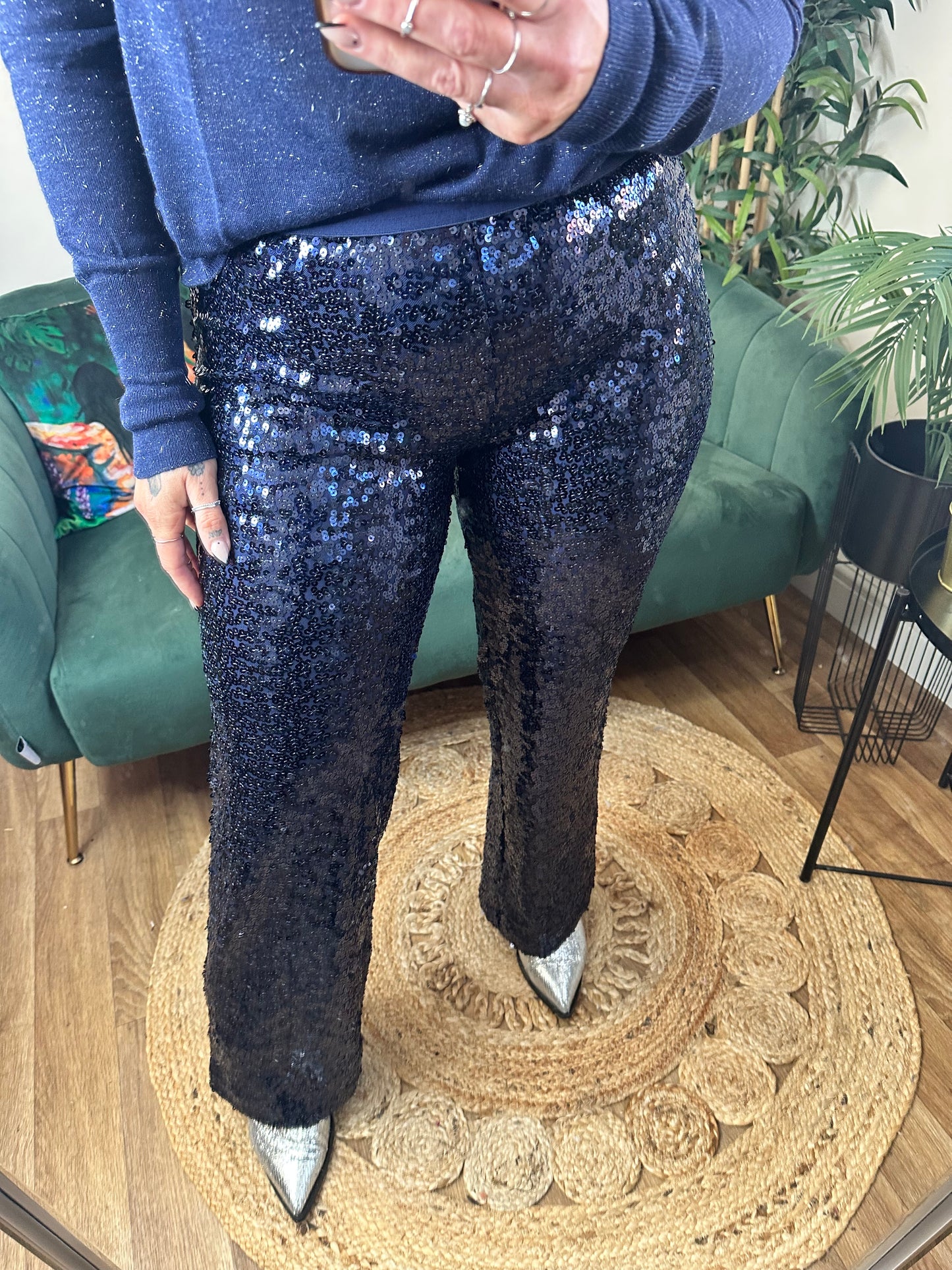 YEST Engeltje Essential Trousers Marine Blue
