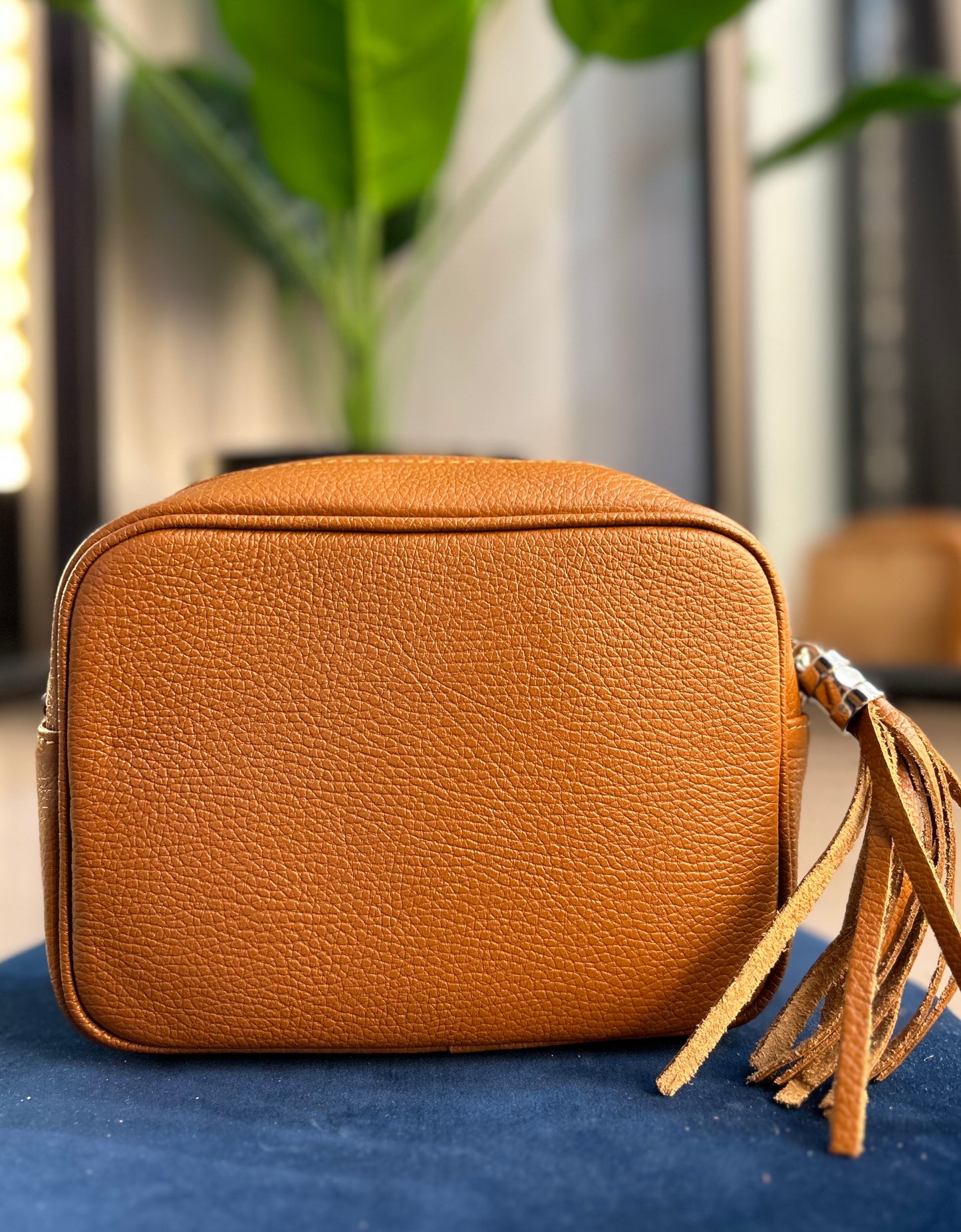 Cassie Leather Camera Bag Brown