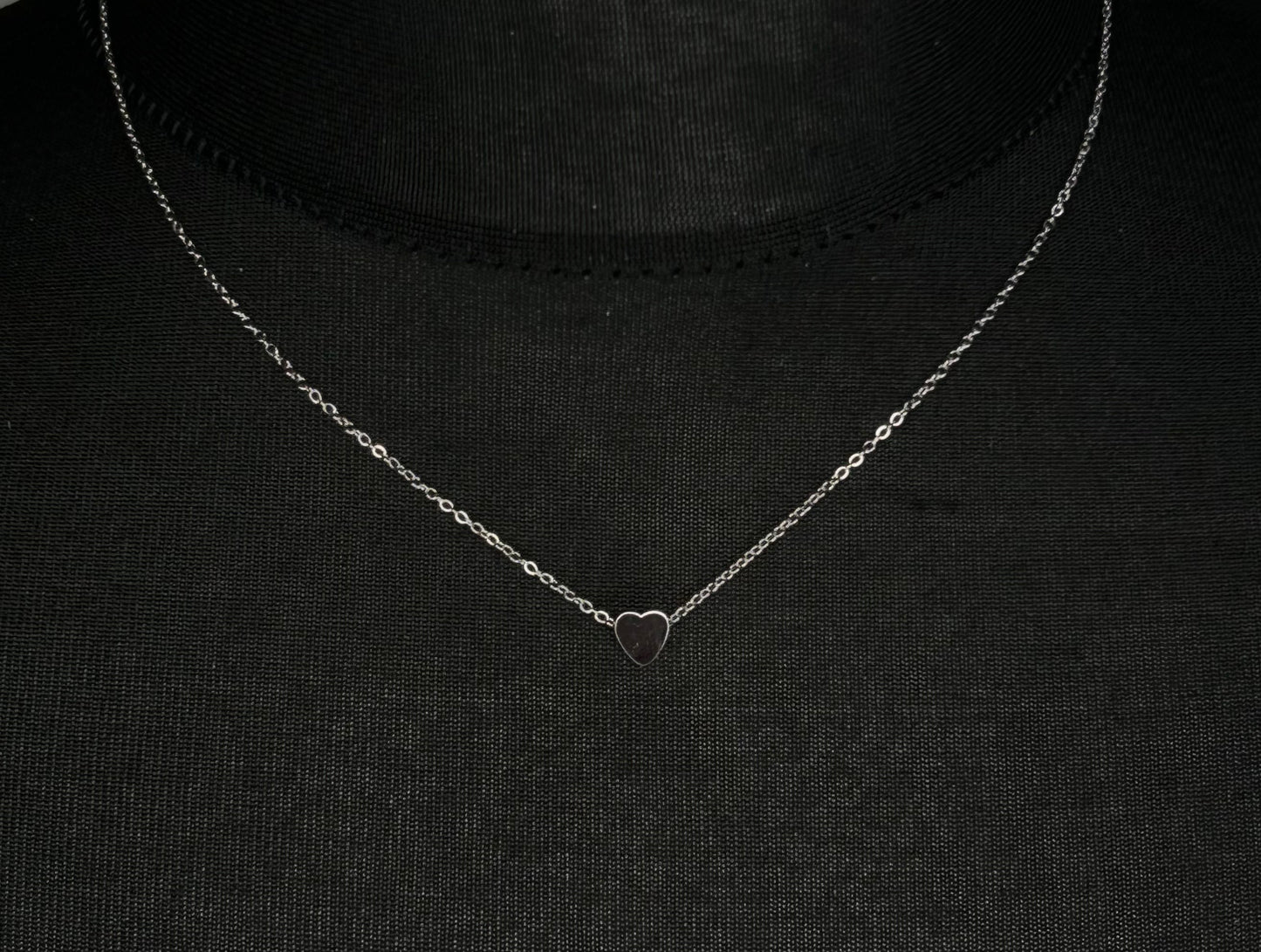 MISGRACEFUL Mini Heart Necklace Silver