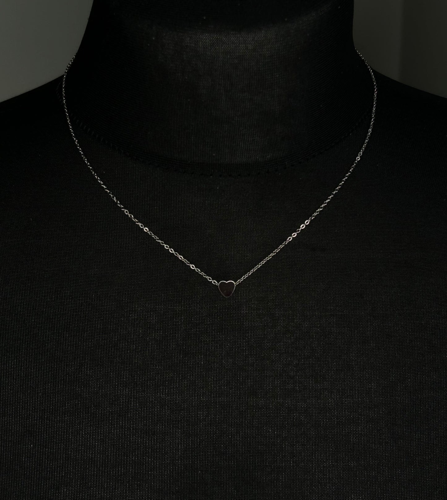 MISGRACEFUL Mini Heart Necklace Silver