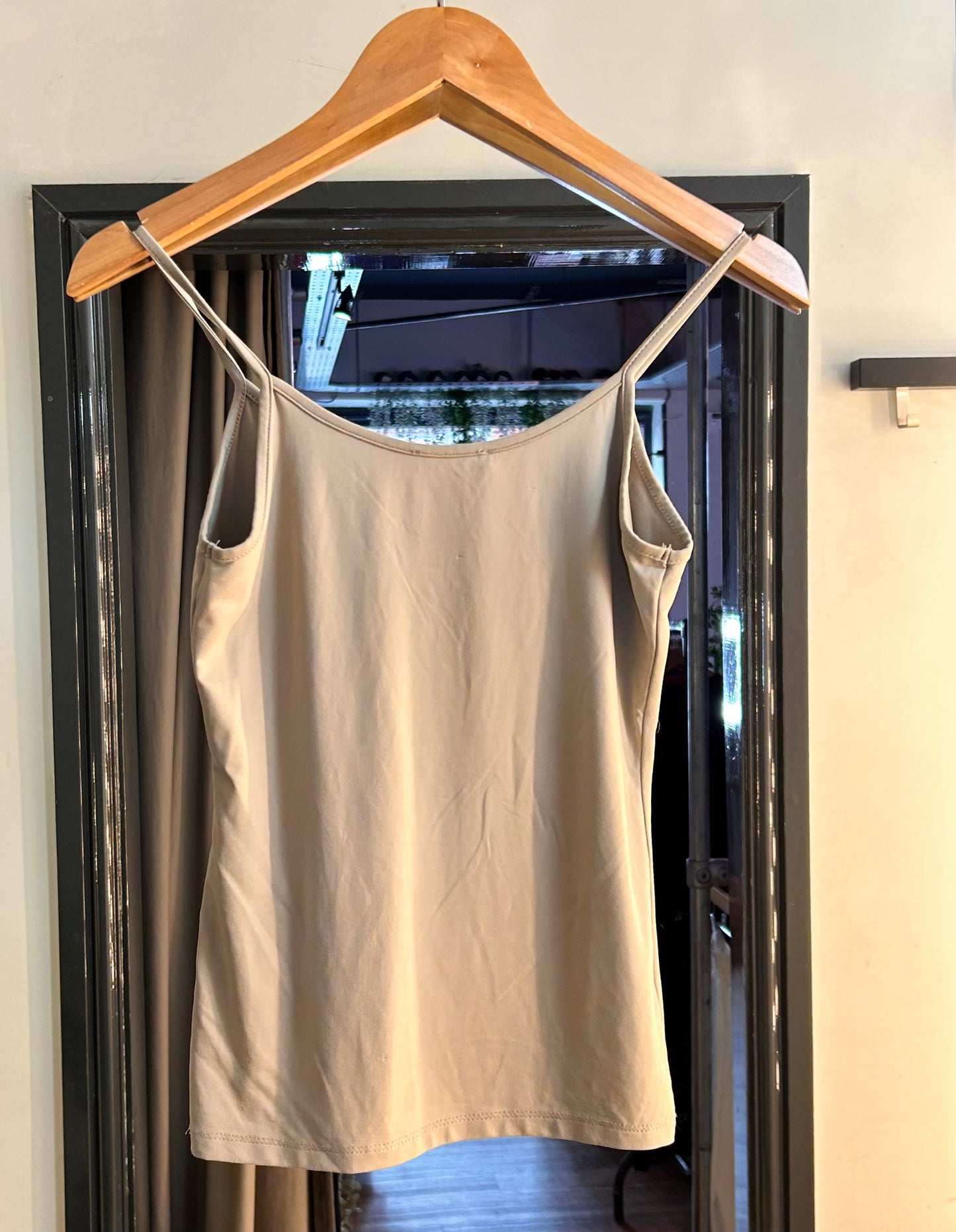 PRELOVED Zara Beige Vest Top Size M