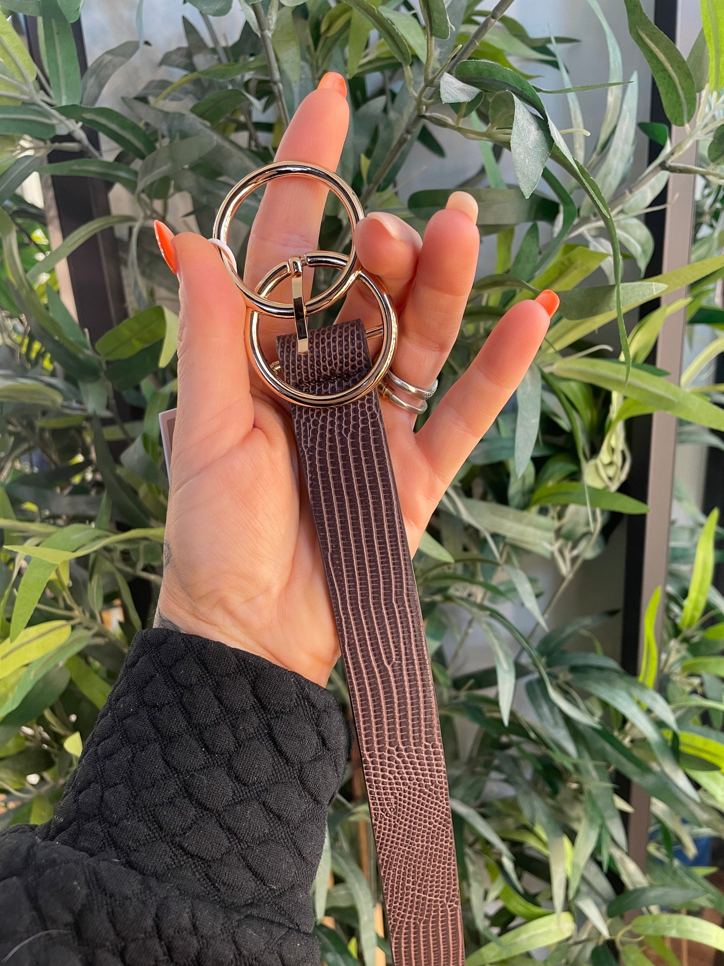 ICHI Crissy Waist Belt Tan/Silver