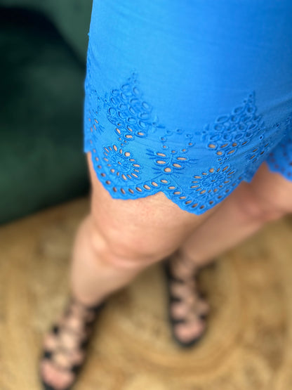 ONLY Bondi High Waisted Shorts French Blue