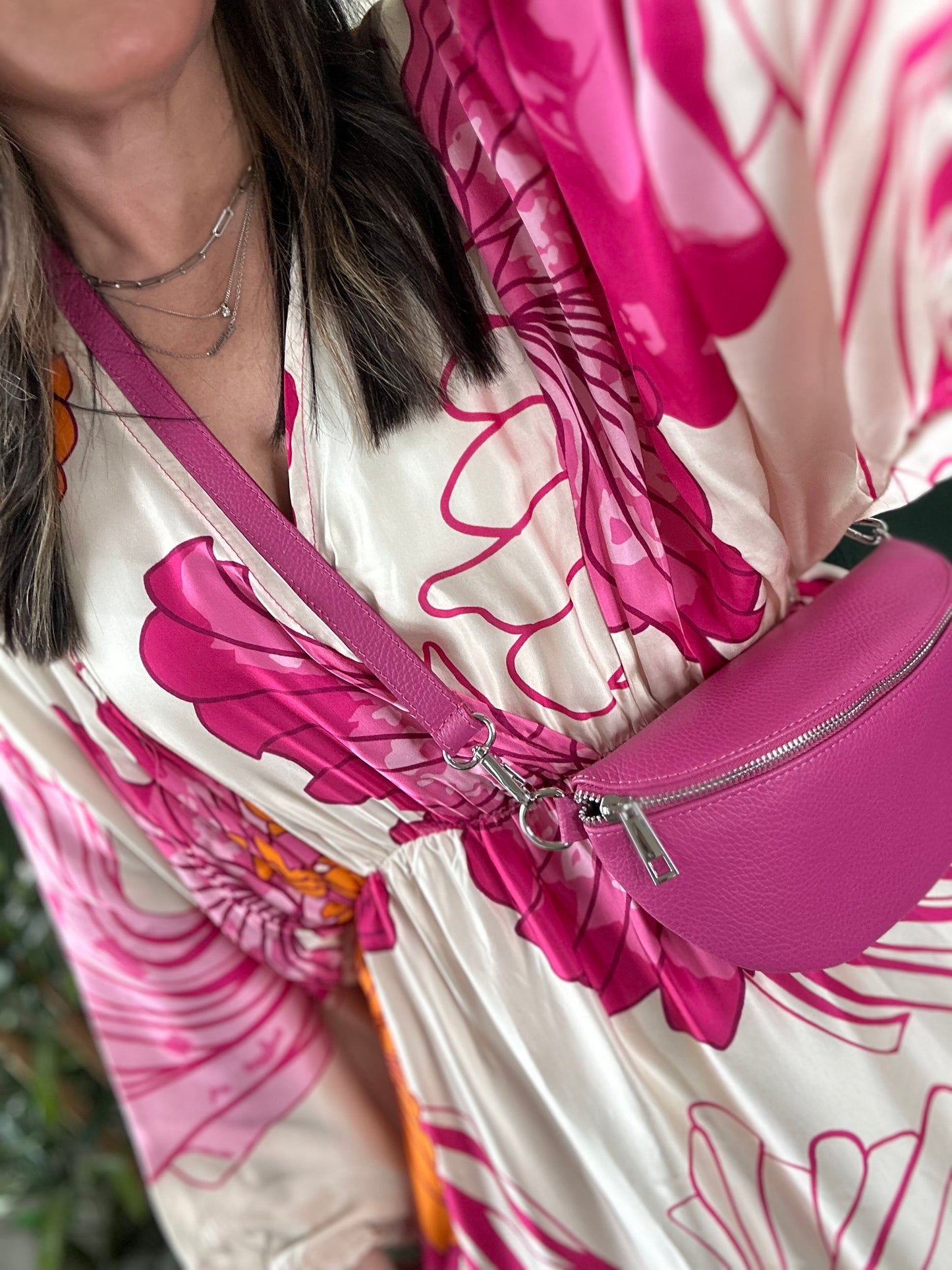 NOVA Satin Printed Dress