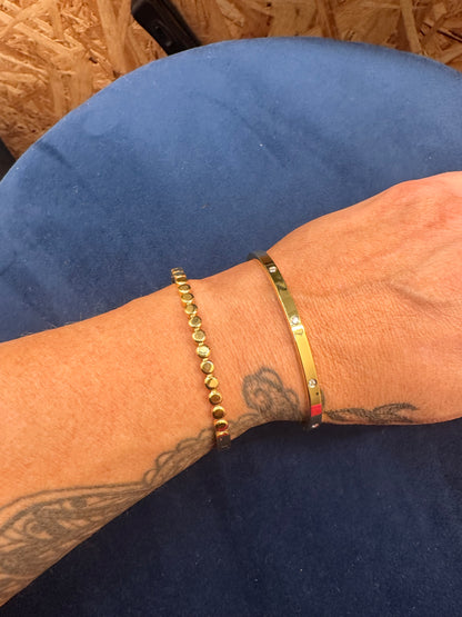 MISGRACEFUL Spot Bangle Gold