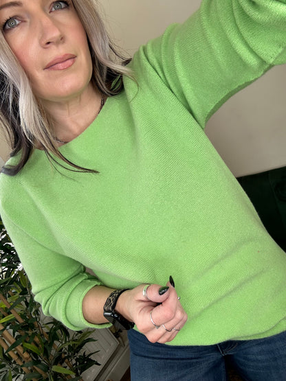 LILIANA 3/4 Sleeve Knit Green Tea