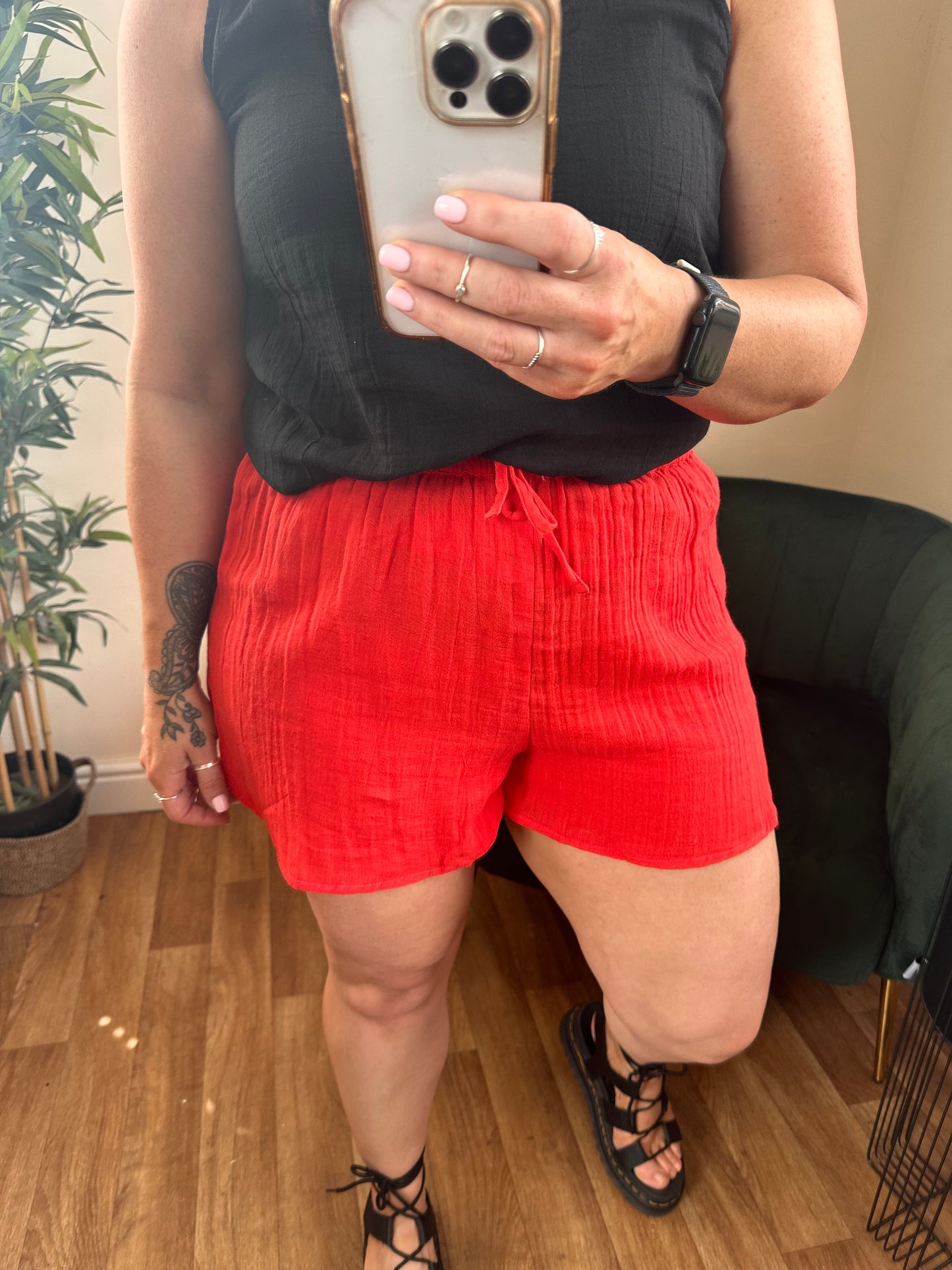 ICHI Foxa Beach Short Grenadine