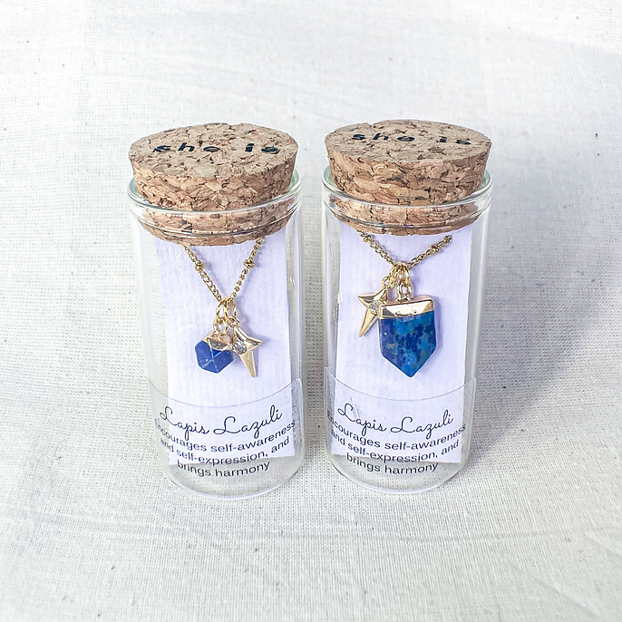 SHE IS Lapis Lazuli Necklace