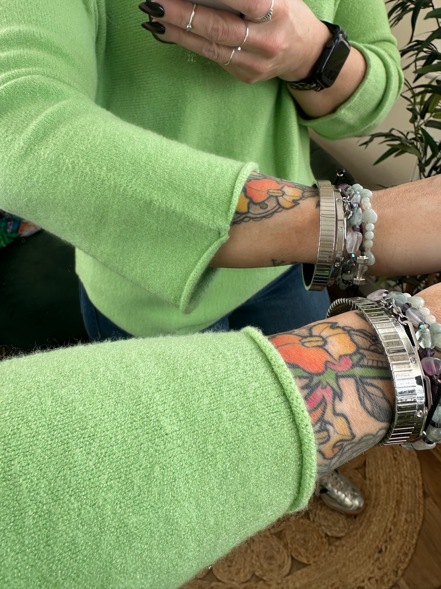 LILIANA 3/4 Sleeve Knit Green Tea