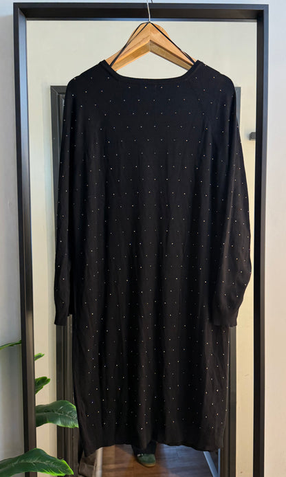 PRELOVED M&Co Black Dress with Sequins Size 18