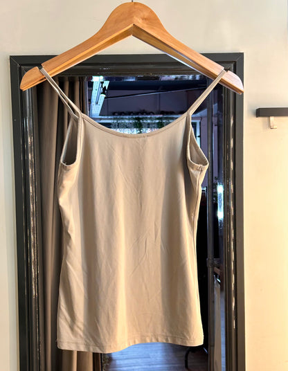PRELOVED Zara Beige Vest Top Size M