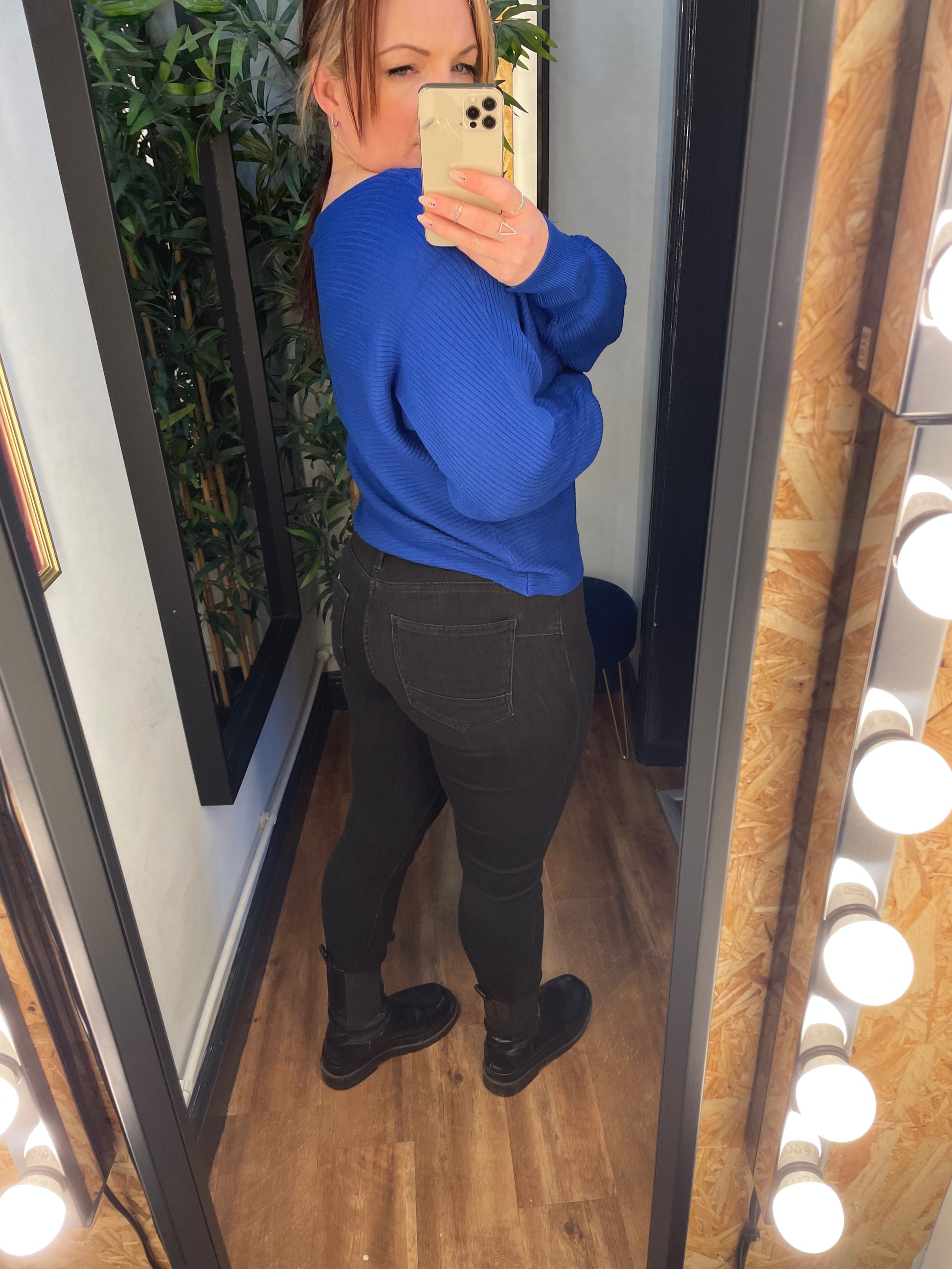 ONLY Power Push Up Skinny Jeans Washed Black
