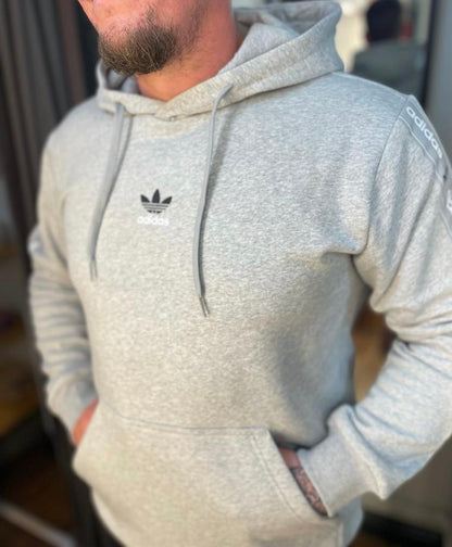 Adidas Original Tape Hoodie Grey